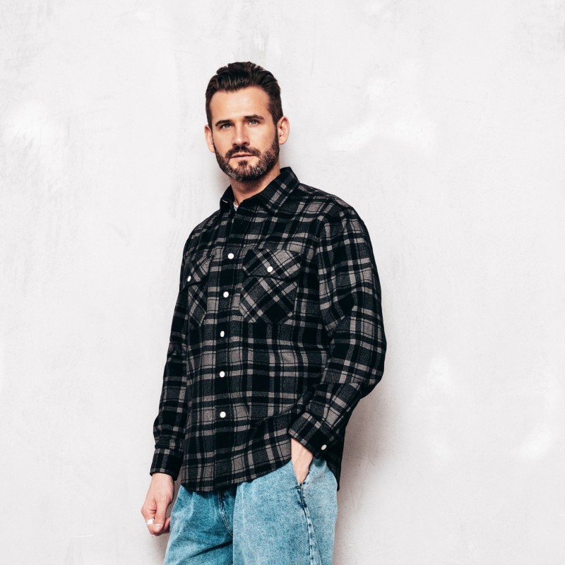 Dark Plaid Shirt